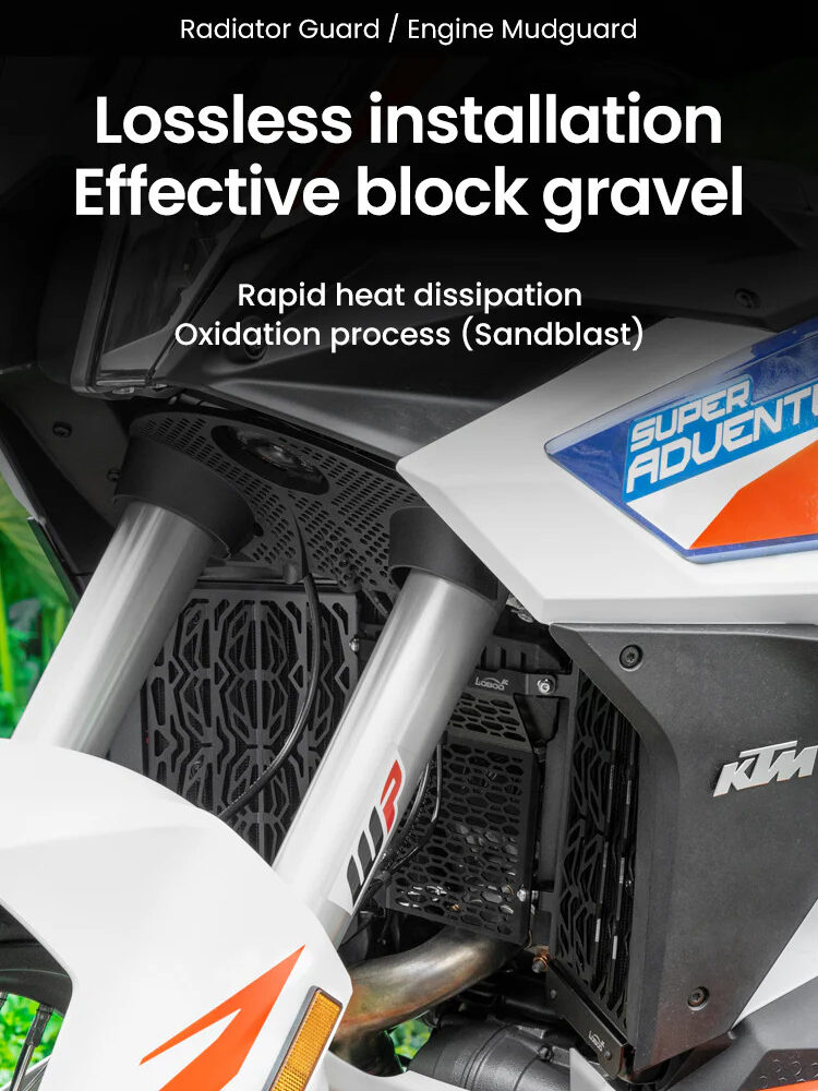 LOBOO Osłona chłodnicy aluminiowa do KTM 1290 Super Adventure S/R (2022-)