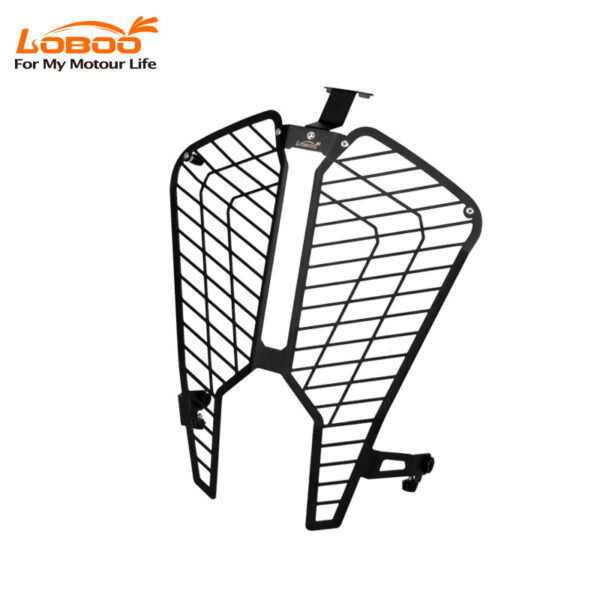 LOBOO Osłona przedniego oświetlenia do KTM 1290 Super Adventure S/R (2022-), stal nierdzewna, czarna