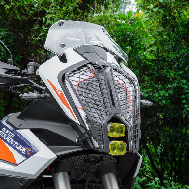 loboo-oslona-przedniego-oswietlenia-cddbhz251 LOBOO Osłona przedniego oświetlenia do KTM 1290 Super Adventure S/R (2022-), stal nierdzewna, czarna