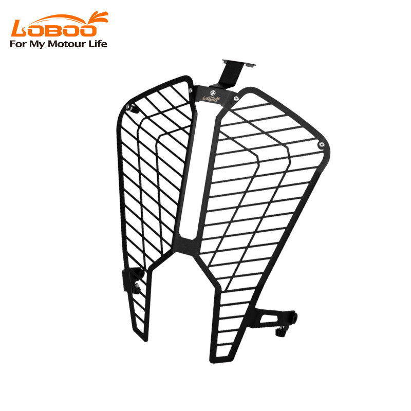 LOBOO Osłona przedniego oświetlenia do KTM 1290 Super Adventure S/R (2022-), stal nierdzewna, czarna