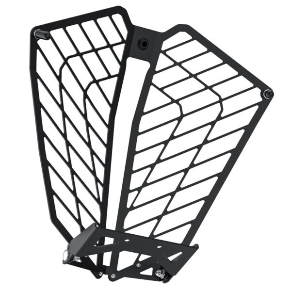 LOBOO Osłona przedniego oświetlenia do KTM 390ADV/790ADV, stal nierdzewna, czarna