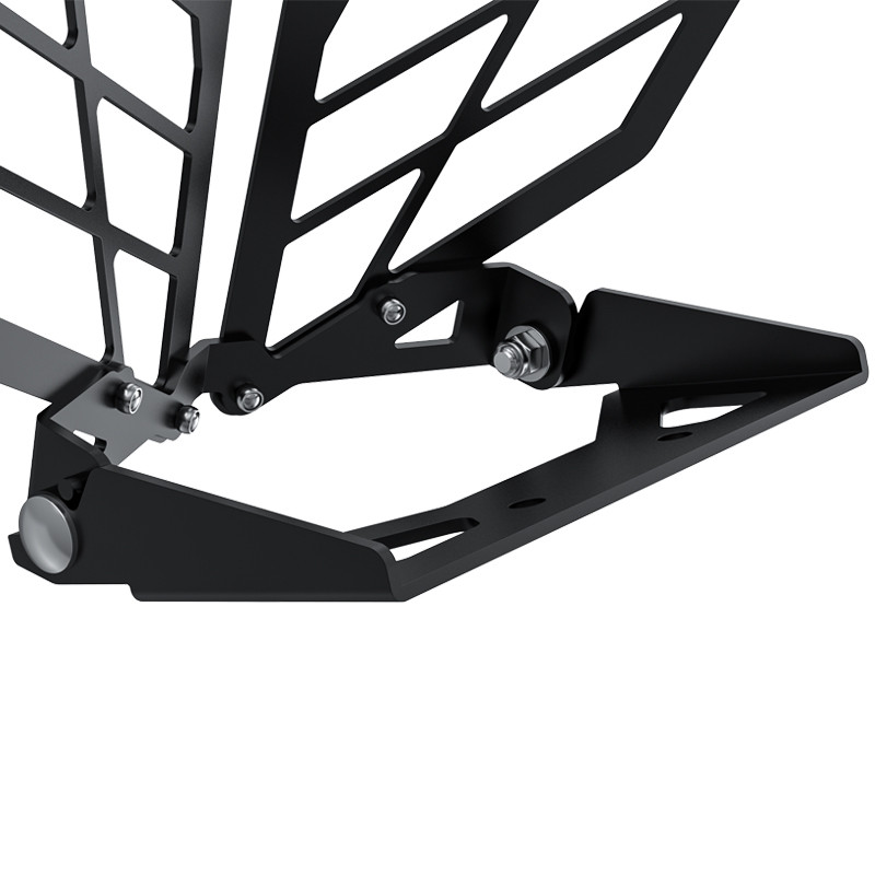 LOBOO Osłona przedniego oświetlenia do KTM 390ADV/790ADV, stal nierdzewna, czarna