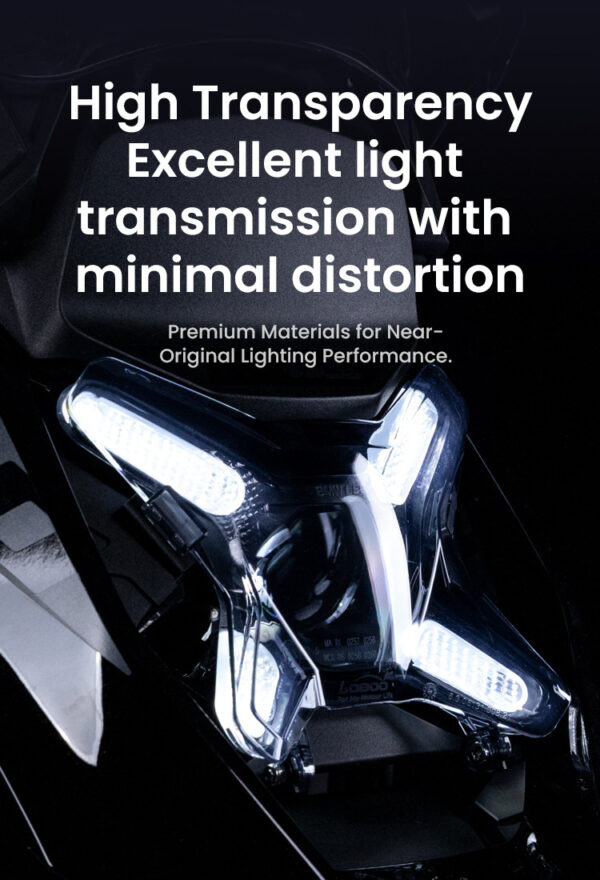 LOBOO Osłona przedniego reflektora do BMW R1300GS (2023-), przezroczysta