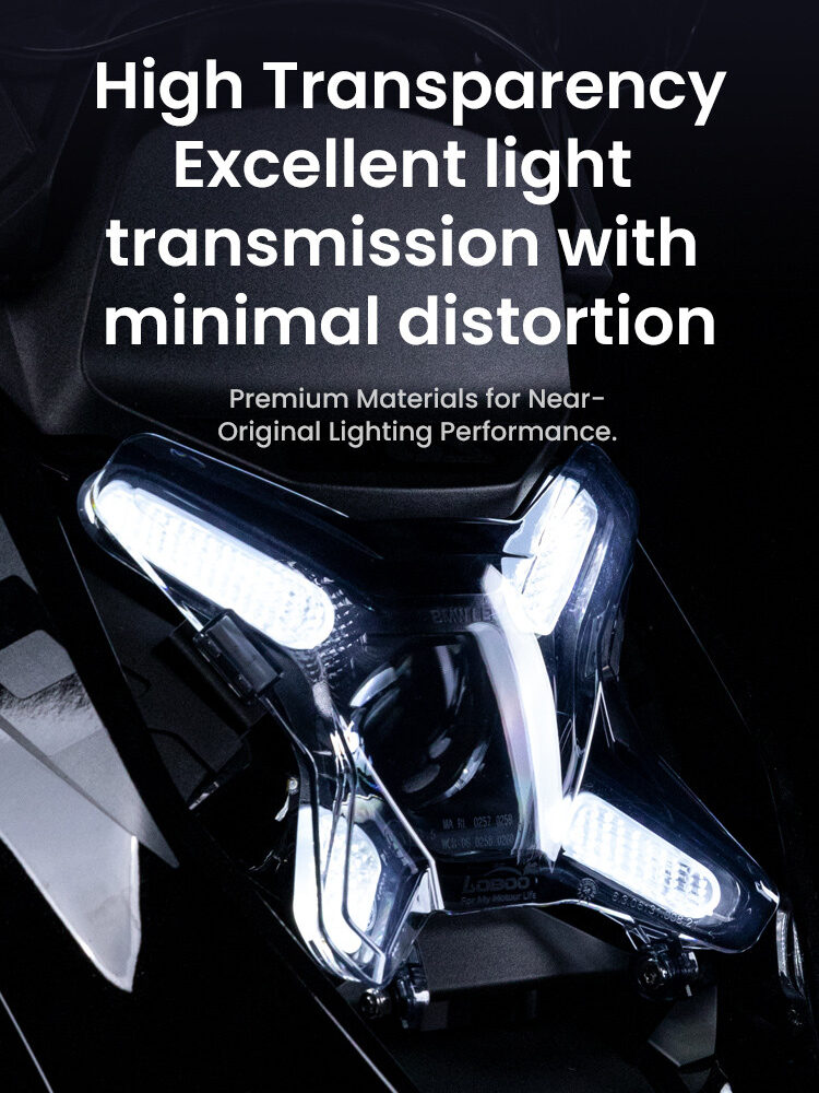 LOBOO Osłona przedniego reflektora do BMW R1300GS (2023-), przyciemniana