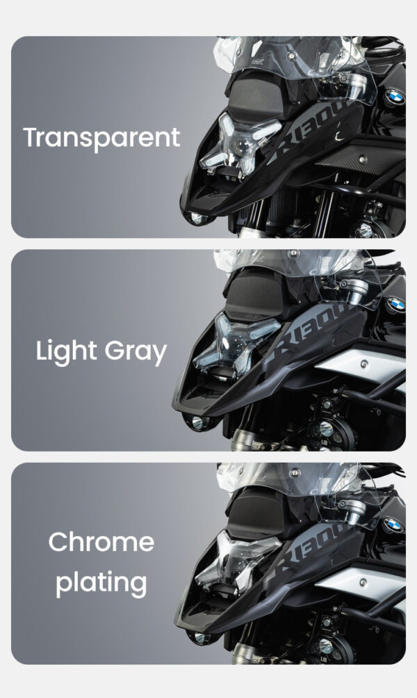 LOBOO Osłona przedniego reflektora do BMW R1300GS (2023-), przyciemniana