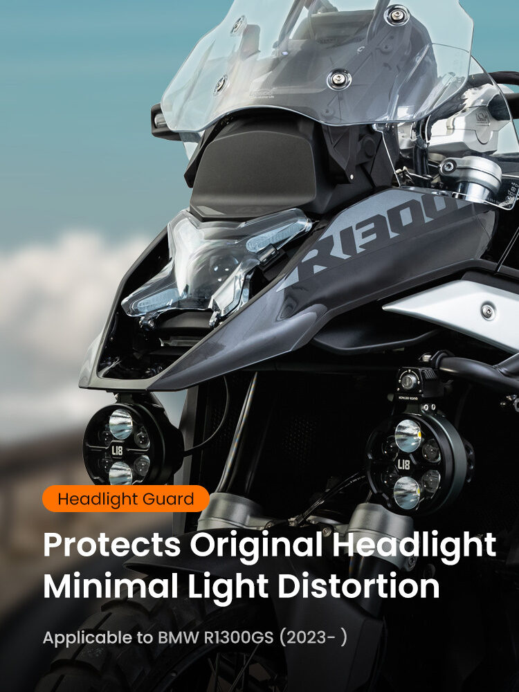 LOBOO Osłona przedniego reflektora do BMW R1300GS (2023-), chrom