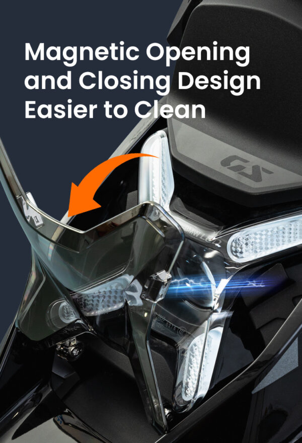 LOBOO Osłona przedniego reflektora do BMW R1300GS (2023-), chrom