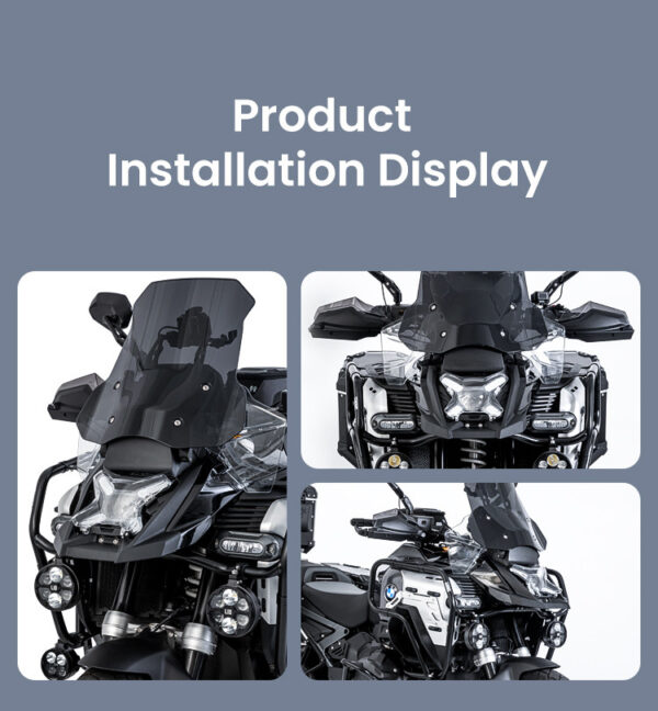 LOBOO Osłona przedniego reflektora do BMW R1300GS ADVENTURE (2024-), chrom