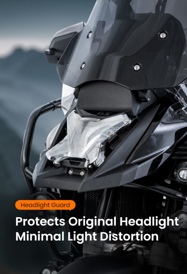 LOBOO Osłona przedniego reflektora do BMW R1300GS ADVENTURE (2024-), chrom