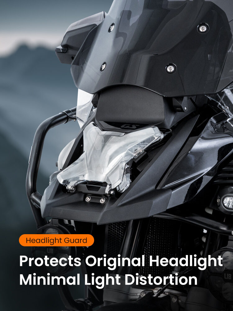 LOBOO Osłona przedniego reflektora do BMW R1300GS ADVENTURE (2024-), chrom