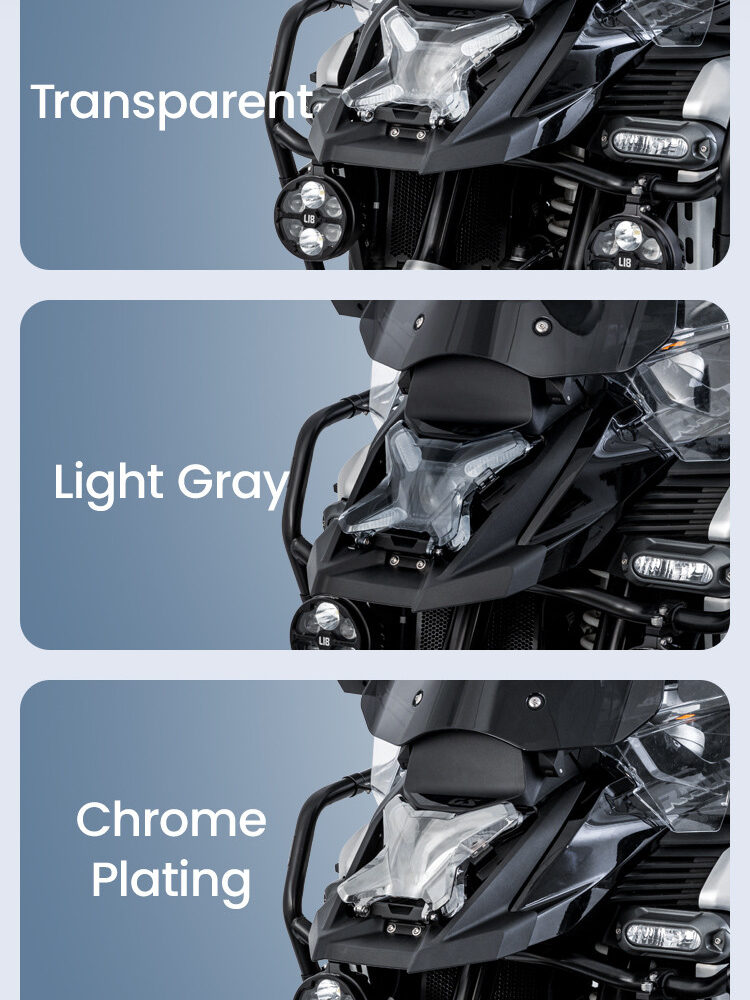 LOBOO Osłona przedniego reflektora do BMW R1300GS ADVENTURE (2024-), chrom