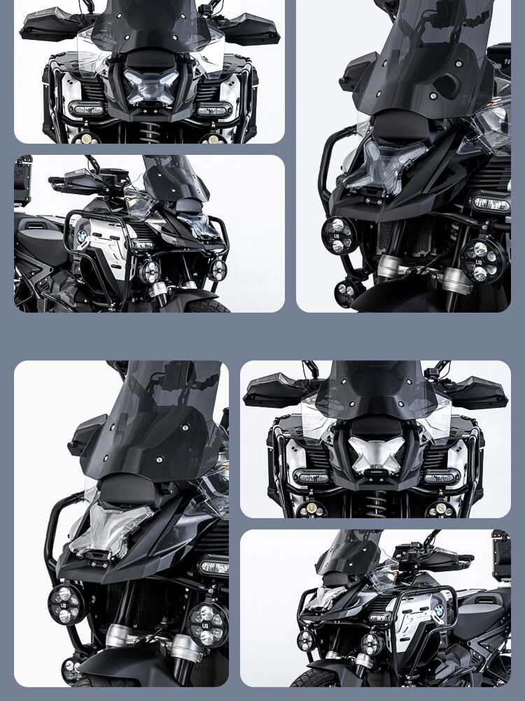 LOBOO Osłona przedniego reflektora do BMW R1300GS ADVENTURE (2024-), przyciemniana