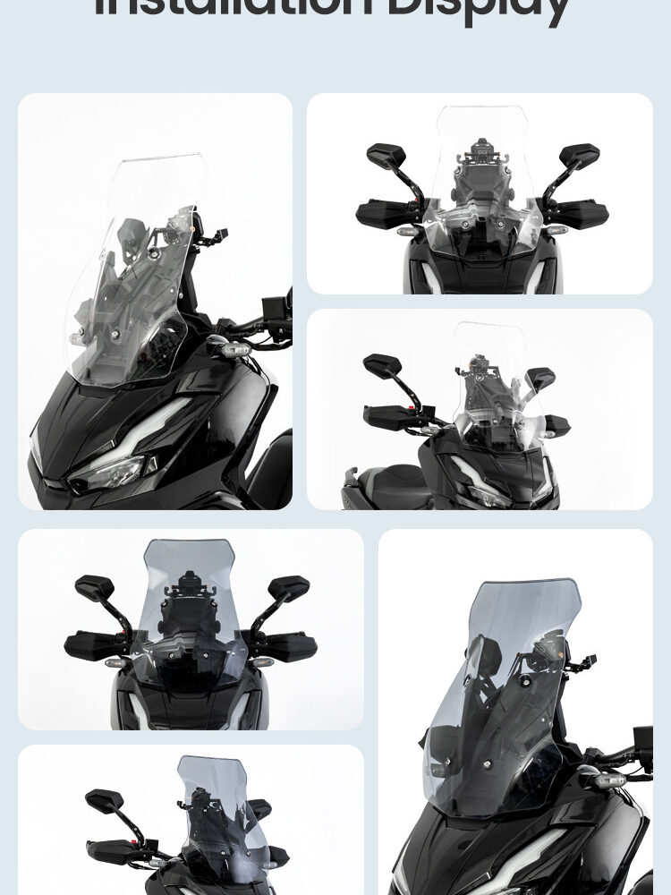 LOBOO Osłona reflektora przezroczysta do HONDA ADV350(2025-), belka 12mm