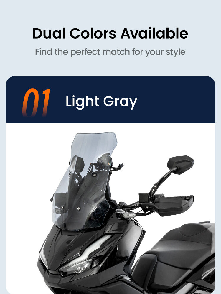 LOBOO Osłona reflektora przyciemniana do HONDA ADV350(2025-), belka 12mm