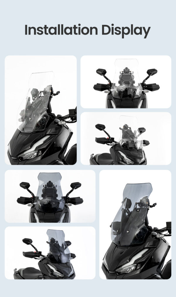 LOBOO Osłona reflektora przyciemniana do HONDA ADV350(2025-), belka 12mm