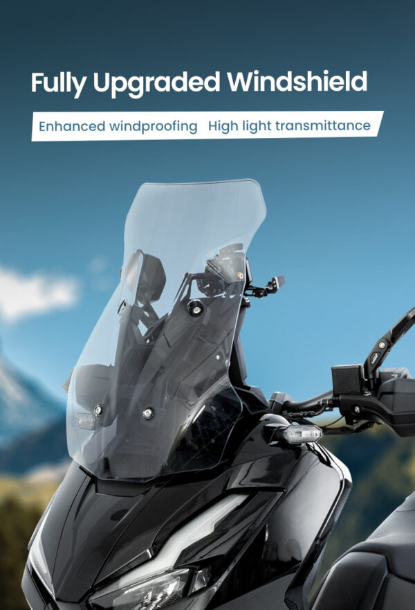 LOBOO Osłona reflektora przyciemniana do HONDA ADV350(2025-), belka 12mm