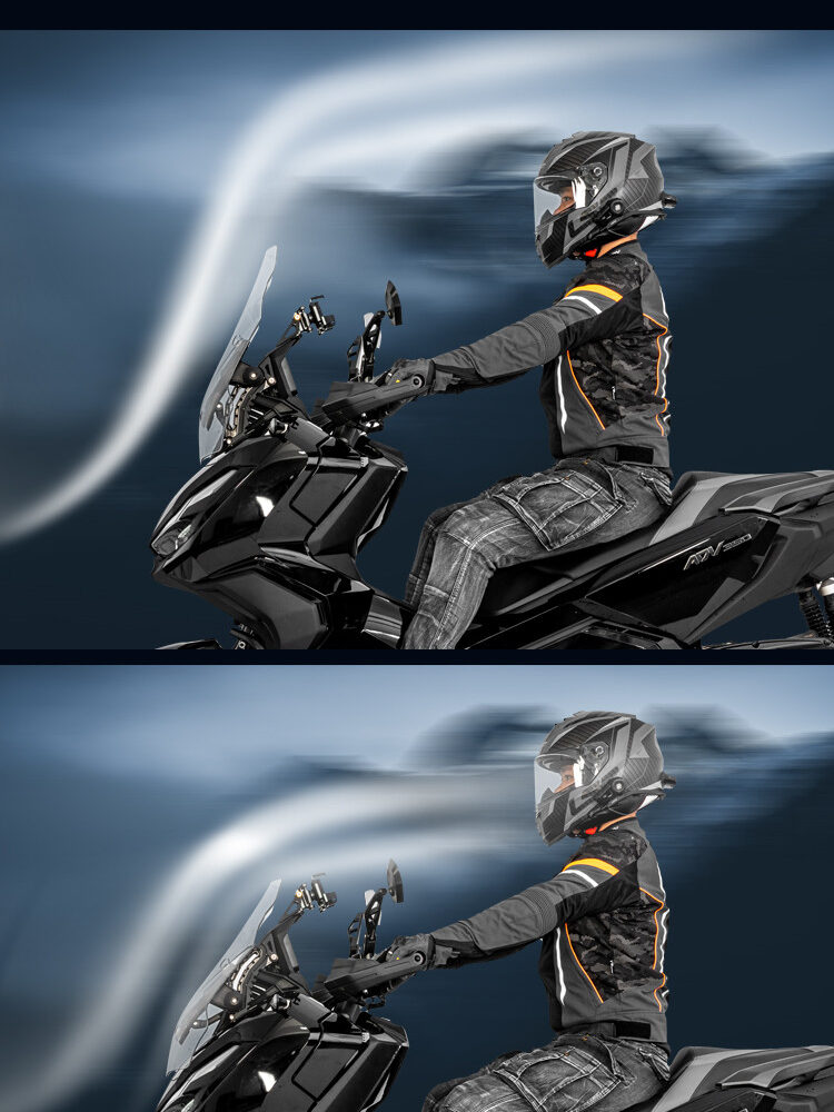 LOBOO Osłona reflektora przyciemniana do HONDA ADV350(2025-), belka 12mm