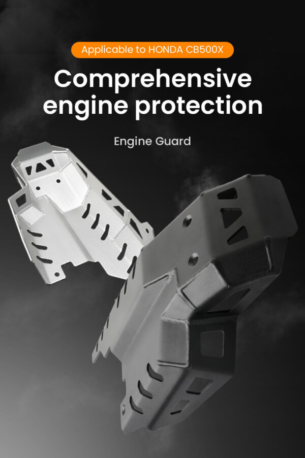 LOBOO Osłona silnika do HONDA CB500X (2019-), HONDA CB400X (2021-), HONDA NX400 (2024-) czarna