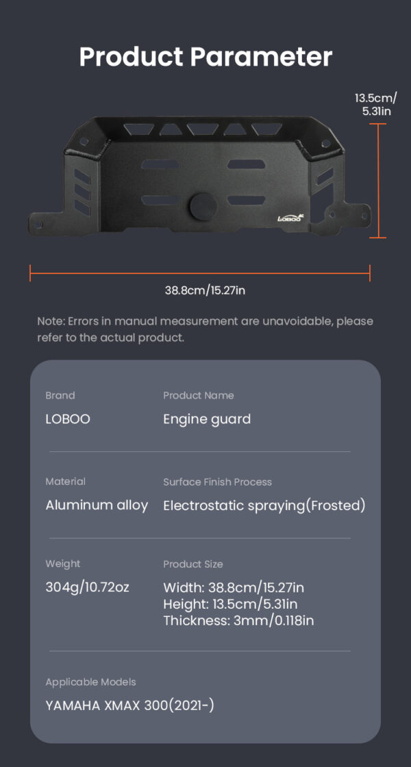 LOBOO Osłona silnika do YAMAHA XMAX300 (2021-)