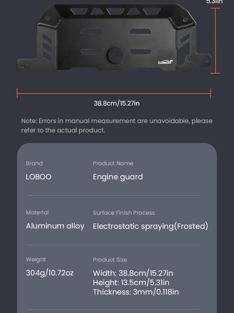 LOBOO Osłona silnika do YAMAHA XMAX300 (2021-)
