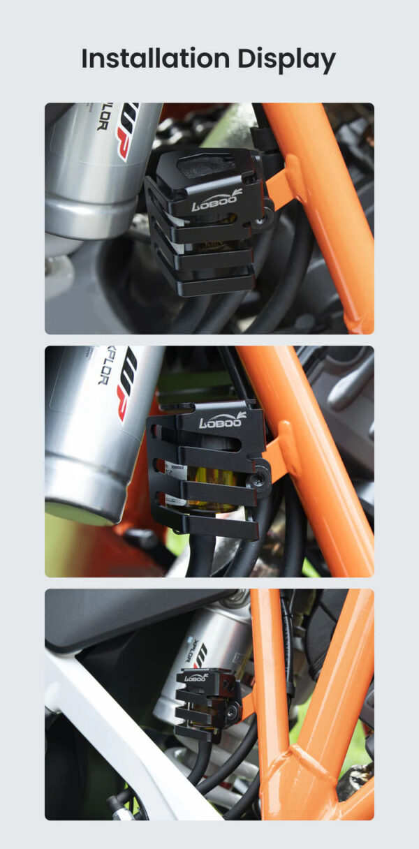 LOBOO Osłona zbiornika płynu hamulcowego tylnego KTM 1290, czarna