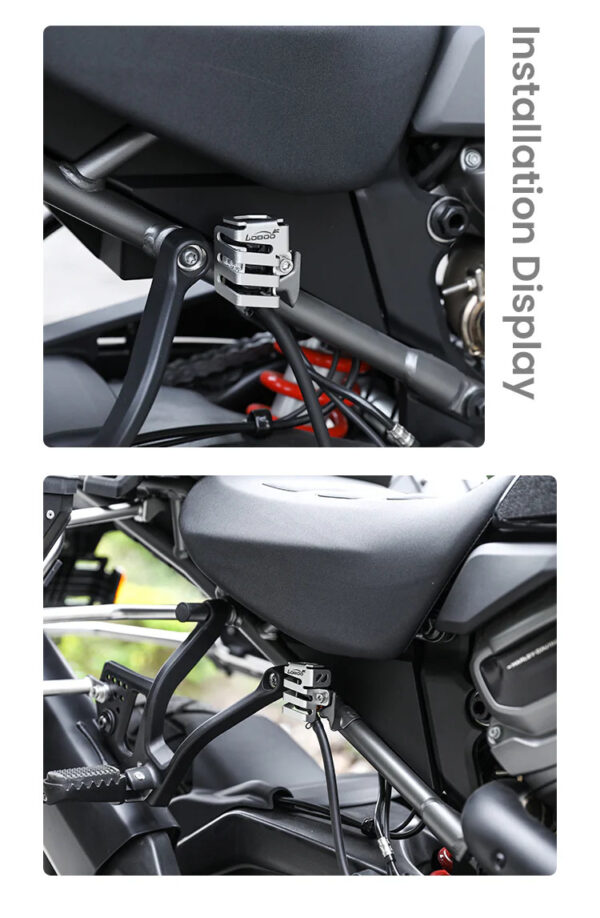 LOBOO Osłona zbiornika płynu hamulcowego tylnego HARLEY-DAVIDSON PAN AMERICA 1250 (2021-), srebrna