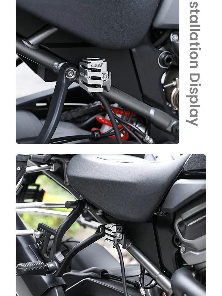 LOBOO Osłona zbiornika płynu hamulcowego tylnego HARLEY-DAVIDSON PAN AMERICA 1250 (2021-), srebrna