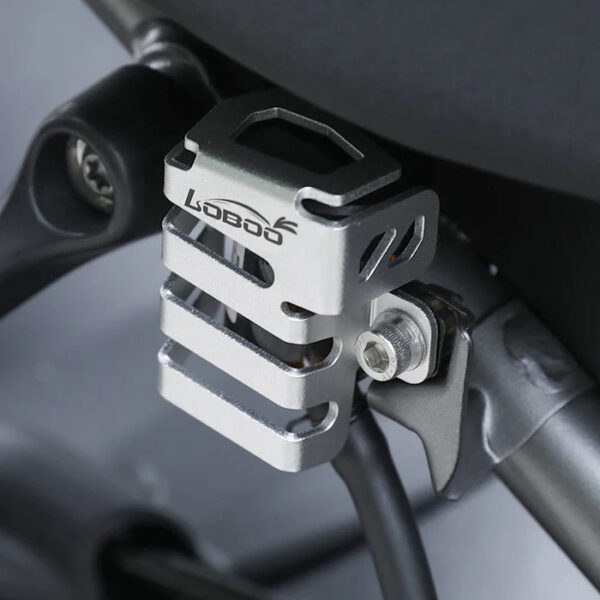 LOBOO Osłona zbiornika płynu hamulcowego tylnego HARLEY-DAVIDSON PAN AMERICA 1250 (2021-), srebrna