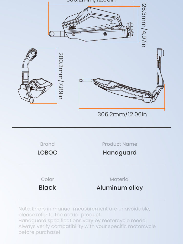LOBOO Osłony dłoni BMW 850/1200/1250/GS/ADV 1300GS