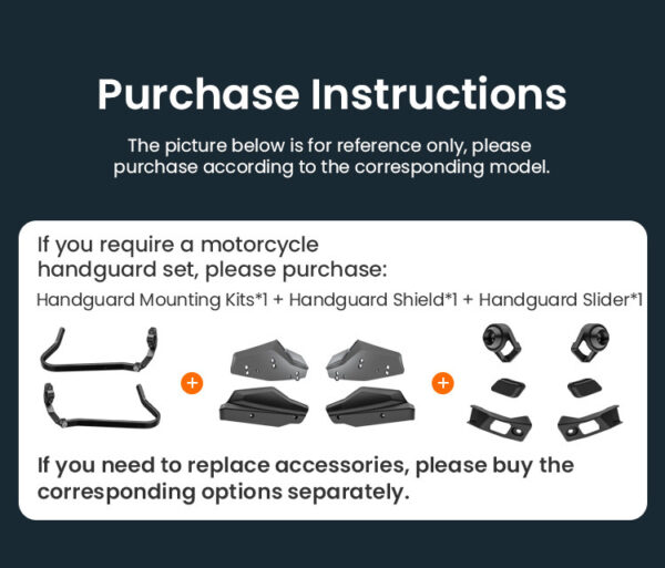 LOBOO Osłony dłoni motocyklowe uniwersalne białe