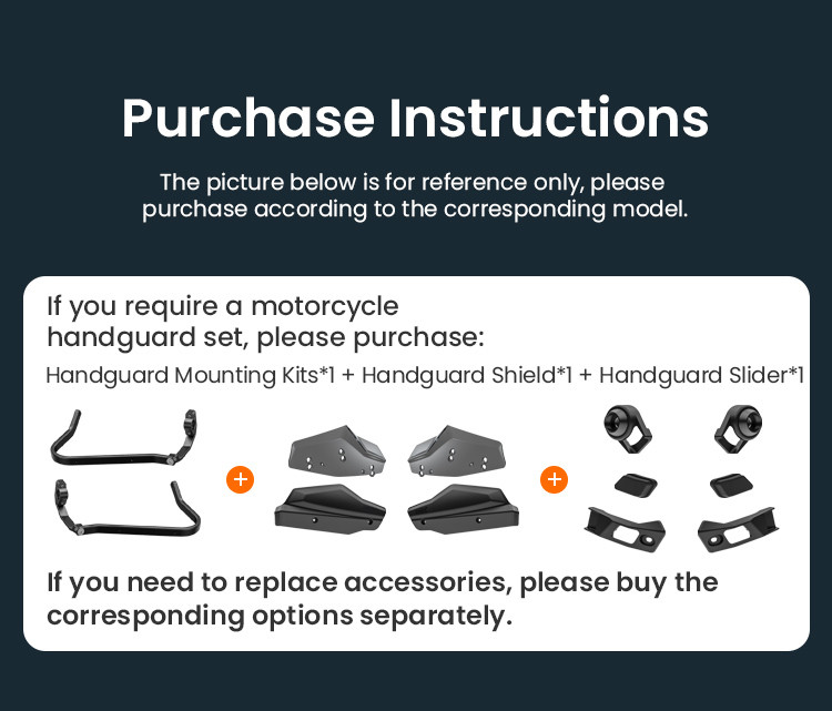 LOBOO Osłony dłoni motocyklowe uniwersalne białe