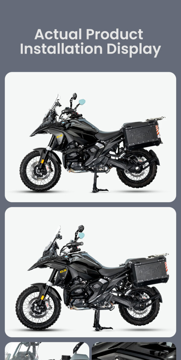 LOBOO Panel chłodnicy z włókna węglowego (czarny mat) do BMW R1300GS (2023-)