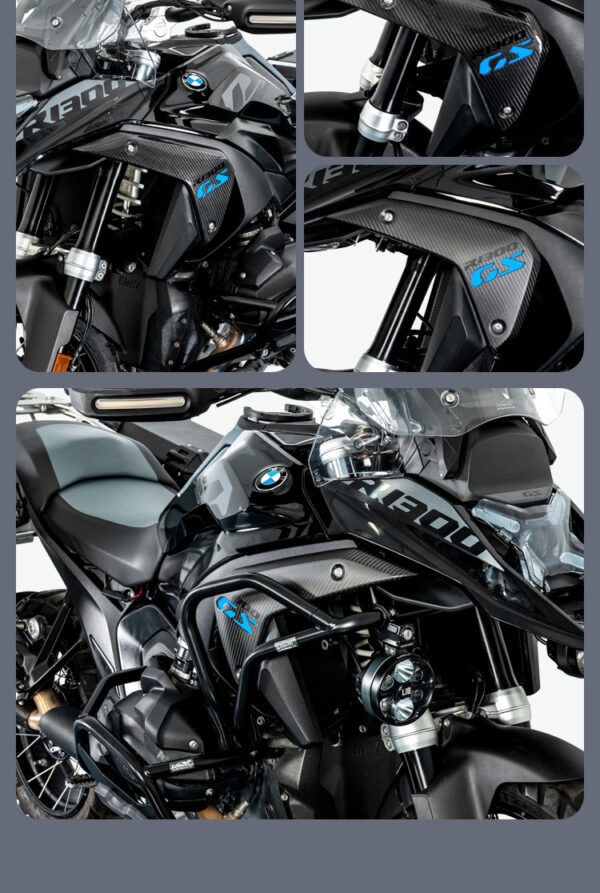 LOBOO Panel chłodnicy z włókna węglowego (czarny połysk) do BMW R1300GS (2023-)