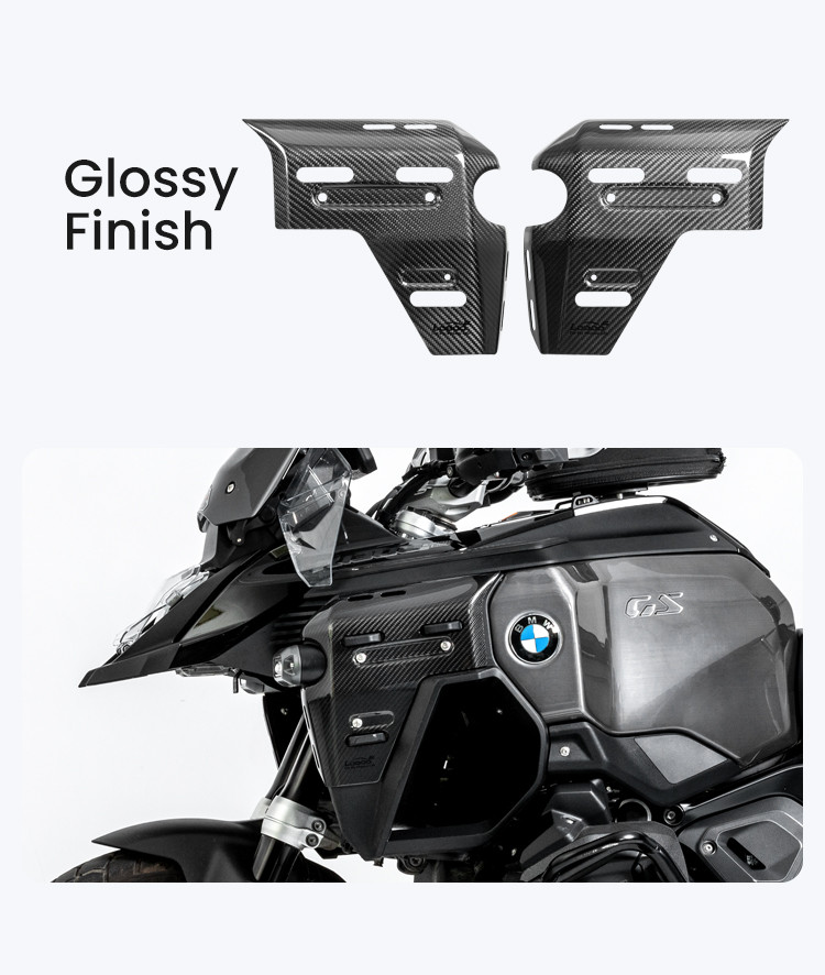 LOBOO Panele boczne carbonowe do BMW R1300GS ADVENTURE (2024-) matowe