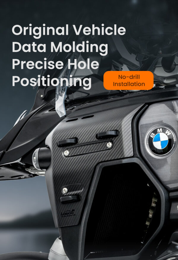 LOBOO Panele boczne carbonowe do BMW R1300GS ADVENTURE (2024-) połysk