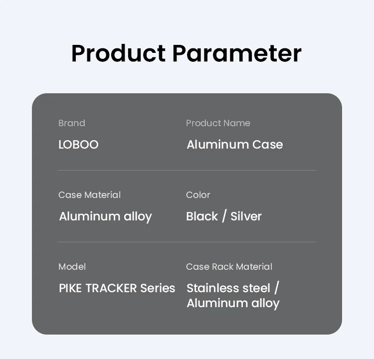 LOBOO PIKE Kufry boczne czarne 35+35L, aluminium, 2 zamki, wodoodporne, wewnętrzna siatka/paski mocujące bagaż, 1 komplet - 2 sz