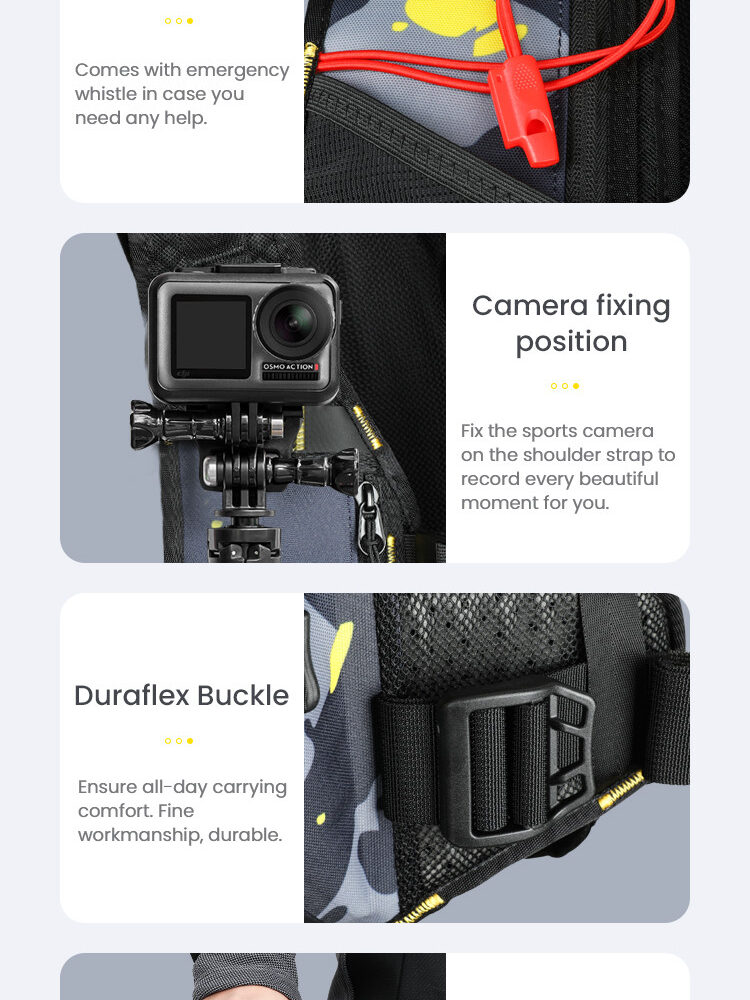 LOBOO Plecak motocyklowy czarny/szary/fluo 6L, materiał TPU, wodoodporny IPX7, camelbag 1,5L