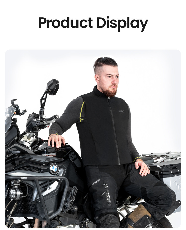 LOBOO Podgrzewana kamizelka czarna, rozm. 2XL