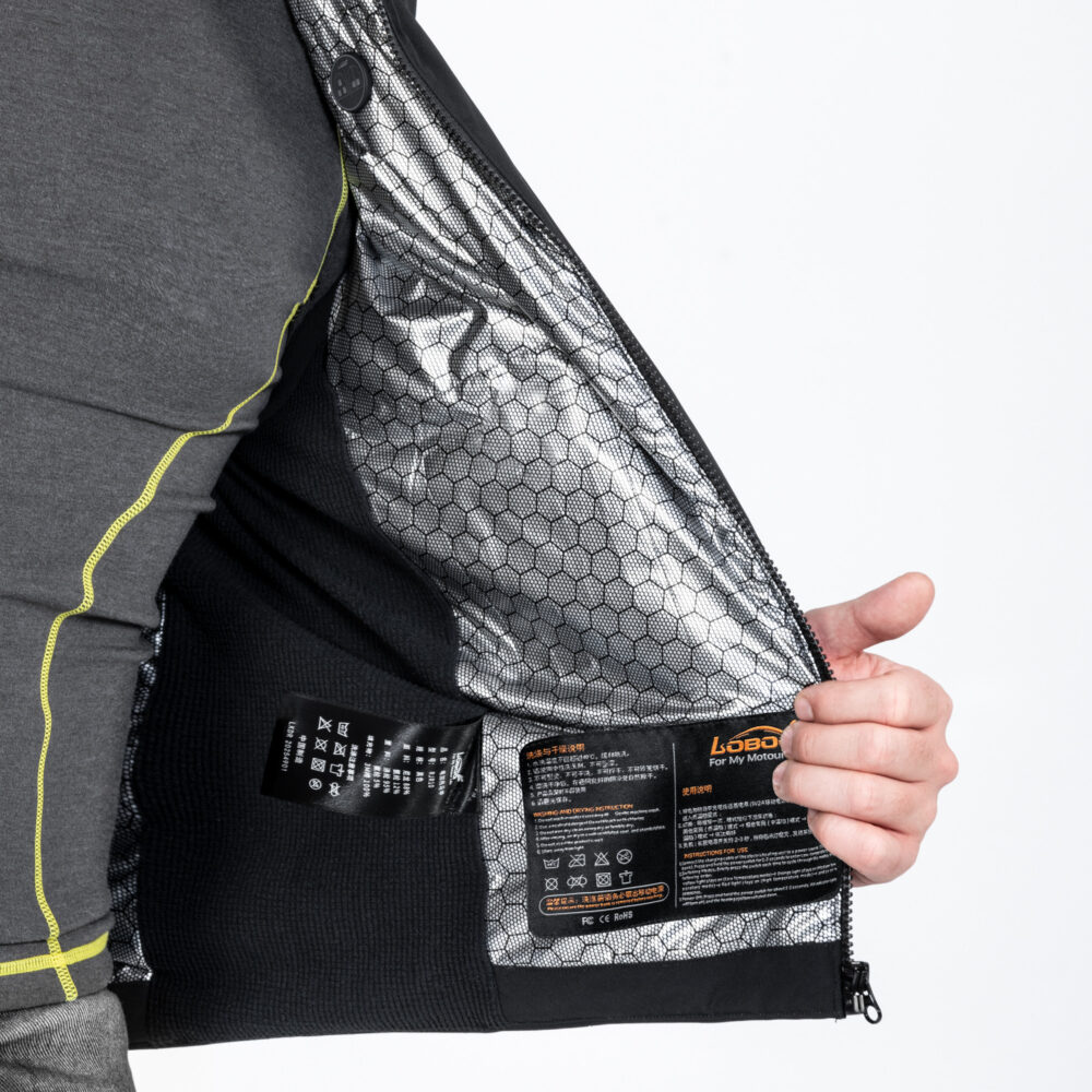 LOBOO Podgrzewana kamizelka czarna, rozm. 3XL