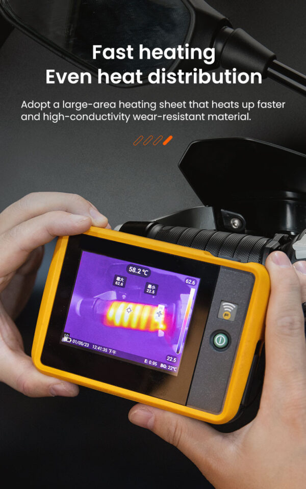 LOBOO Podgrzewane manetki / owijka, 4 tryby grzania, wodoodporne