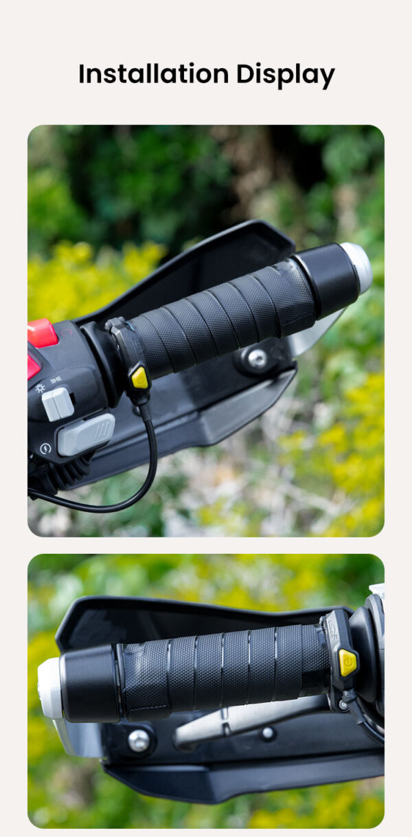 LOBOO Podgrzewane manetki / owijka, 4 tryby grzania, wodoodporne