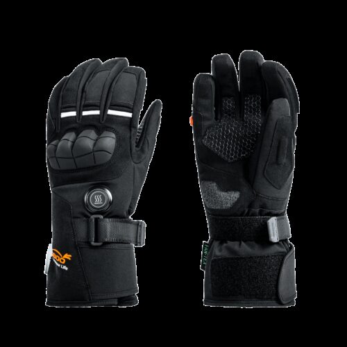 LOBOO Podgrzewane rękawice motocyklowe Czarne rozm. 2XL