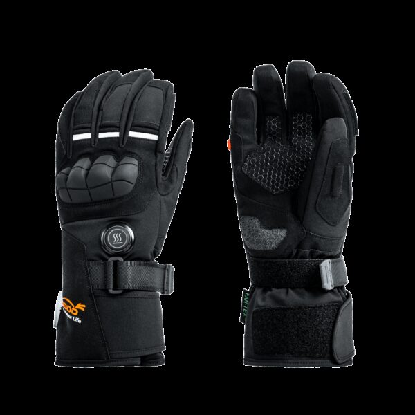 LOBOO Podgrzewane rękawice motocyklowe Czarne rozm. S