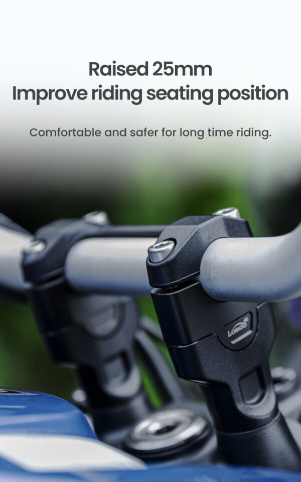 LOBOO Podwyższenie kierownicy do Aprilia Tuareg660 (2022-), podwyższenie 25mm