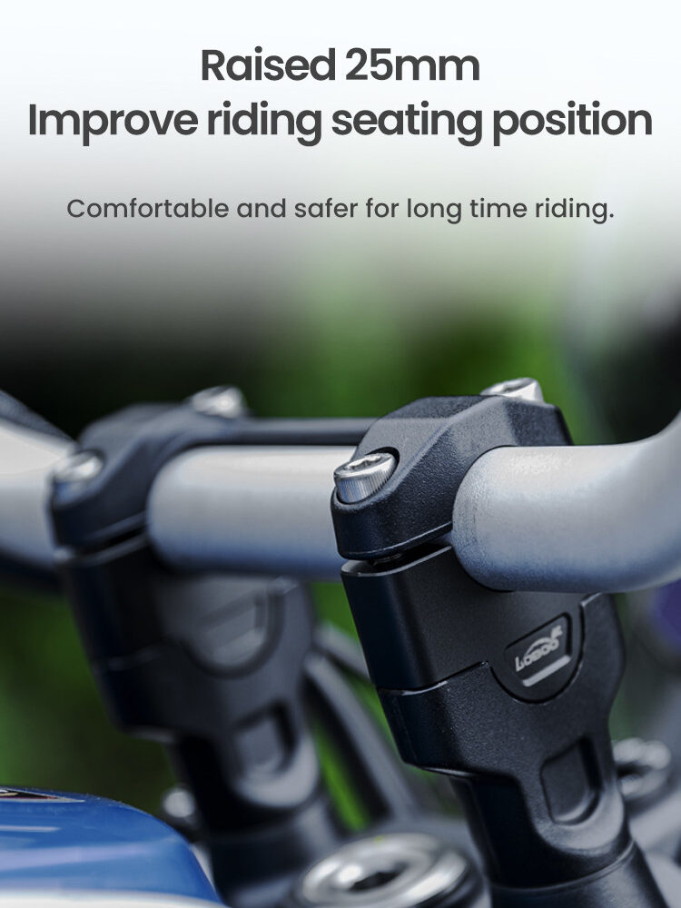 LOBOO Podwyższenie kierownicy do Aprilia Tuareg660 (2022-), podwyższenie 25mm