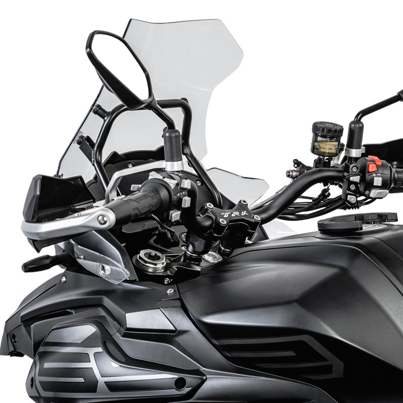 LOBOO Podwyższenie kierownicy do BENELI TRK552X (2024-), podwyższenie 28mm, przybliżenie 17mm