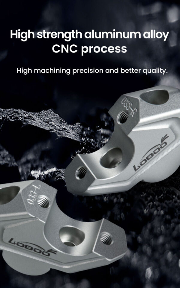 LOBOO Podwyższenie kierownicy do BMW F750GS, podwyższenie 23mm, przybliżenie 20mm