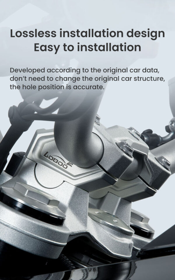 LOBOO Podwyższenie kierownicy do BMW F750GS, podwyższenie 23mm, przybliżenie 20mm