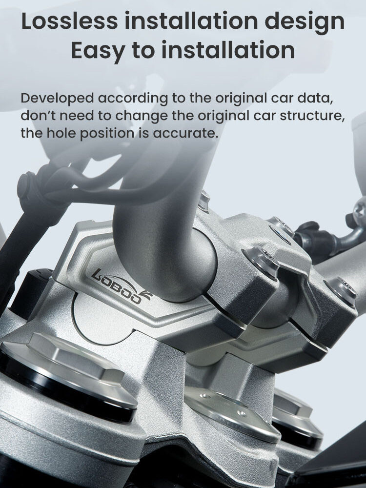 LOBOO Podwyższenie kierownicy do BMW F750GS, podwyższenie 23mm, przybliżenie 20mm