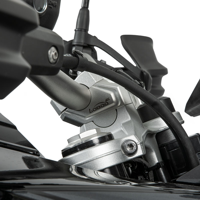 LOBOO Podwyższenie kierownicy do BMW F750GS, podwyższenie 23mm, przybliżenie 20mm